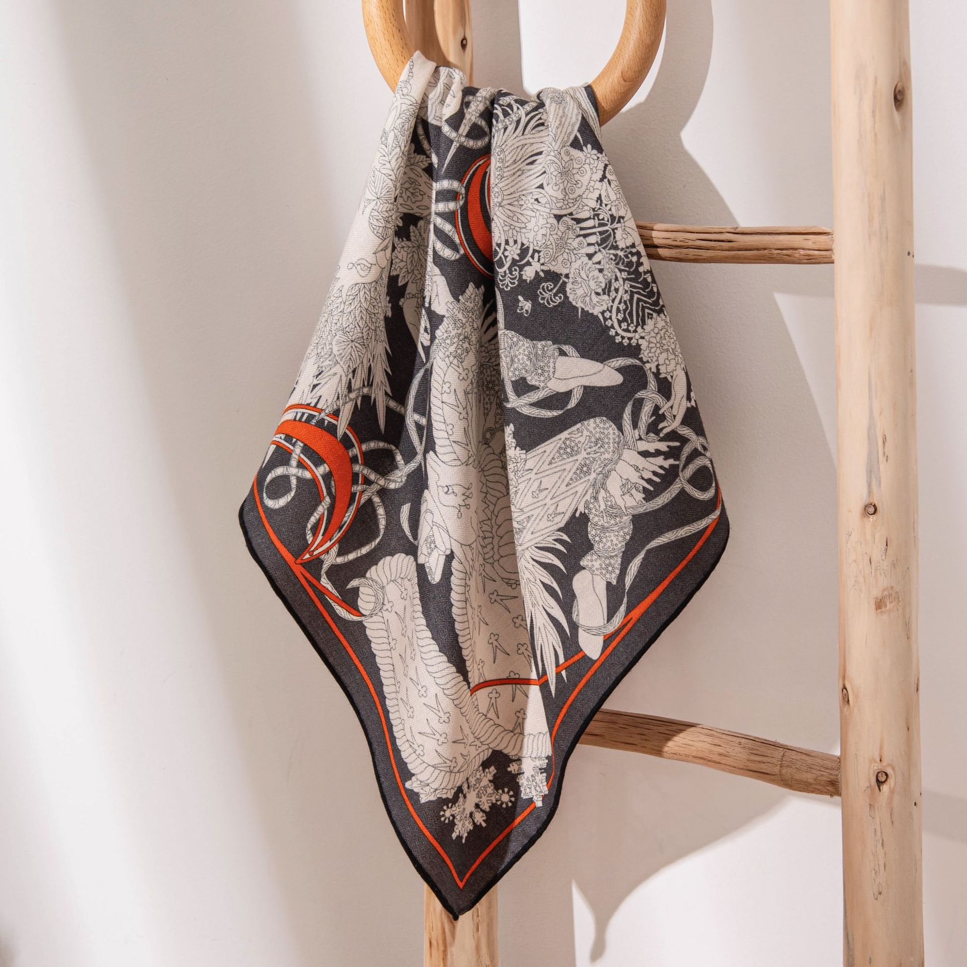 The Silk Wool Warm Square Scarf