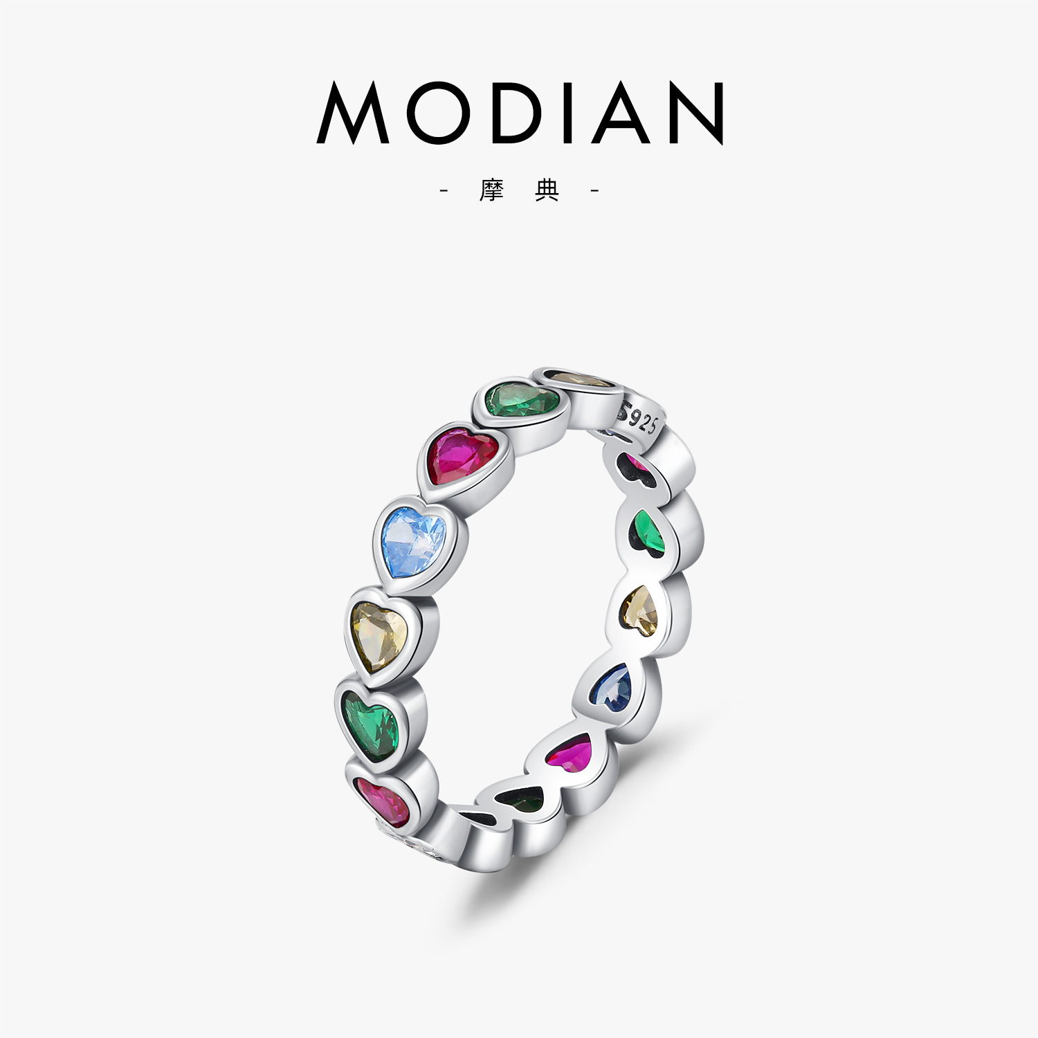 The S925 Sterling Silver Vintage Heart Ring