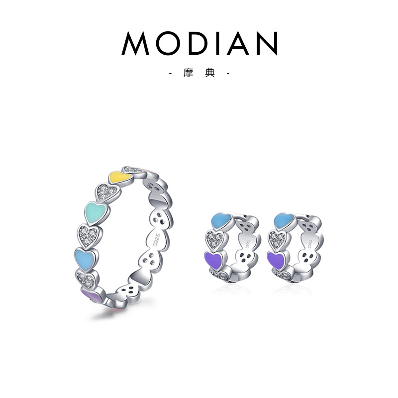 The Heart Enamel Ring in S925 Sterling Silver - Image 5