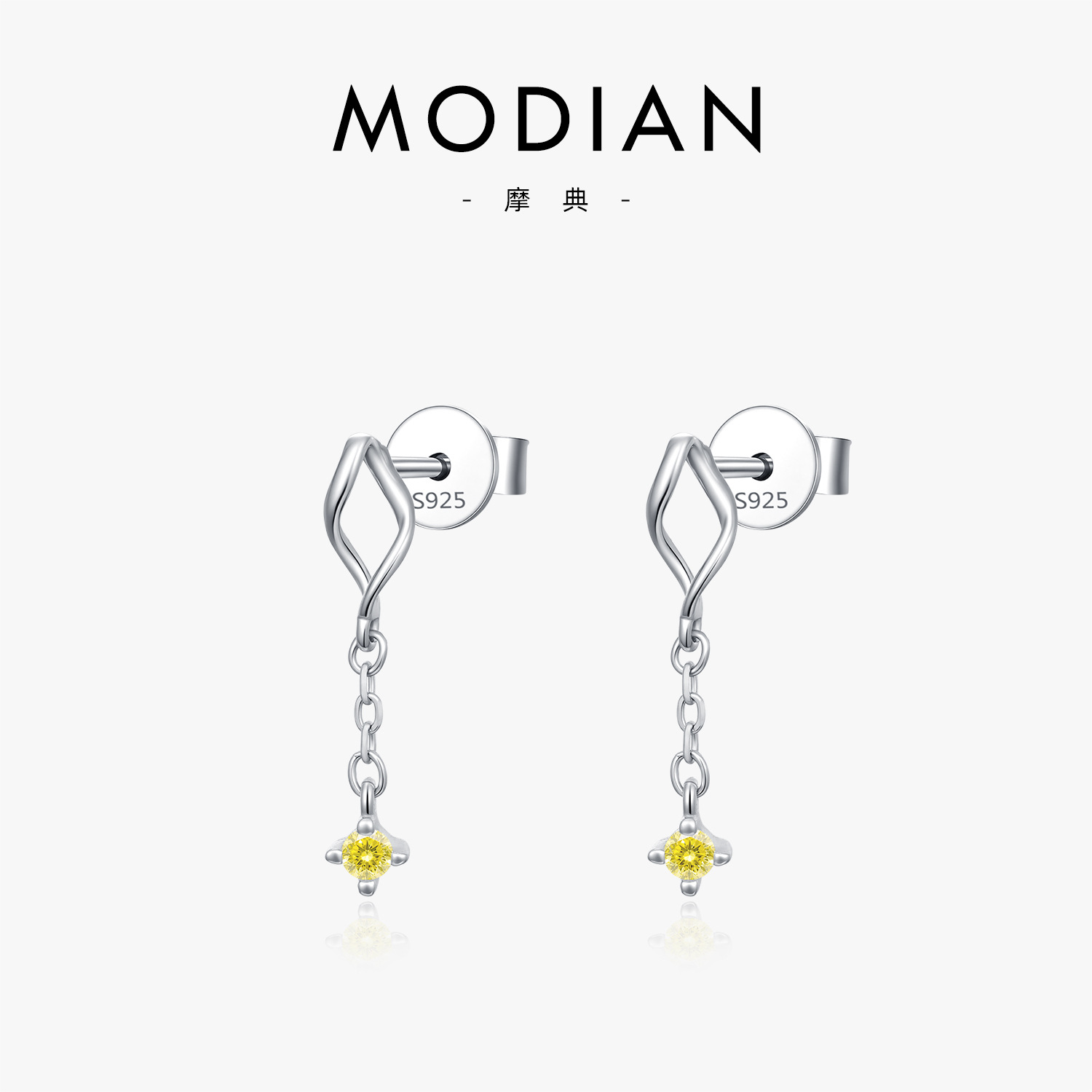 The D Color Moissanite S925 Sterling Silver Geometric Drop Earrings