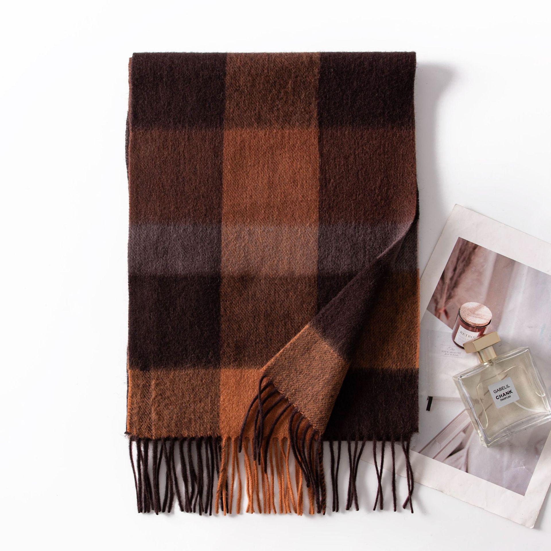 FHY25-7180-3 Khaki Brown Plaid