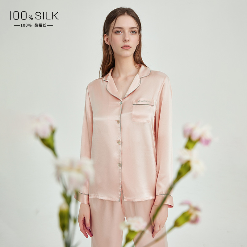 The 100% Mulberry Silk Casual Pajama Set - Image 4