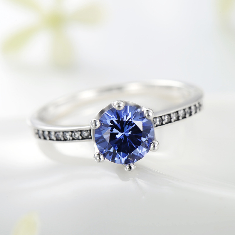 The Tanzanite Zirconia Crown Ring - Image 3
