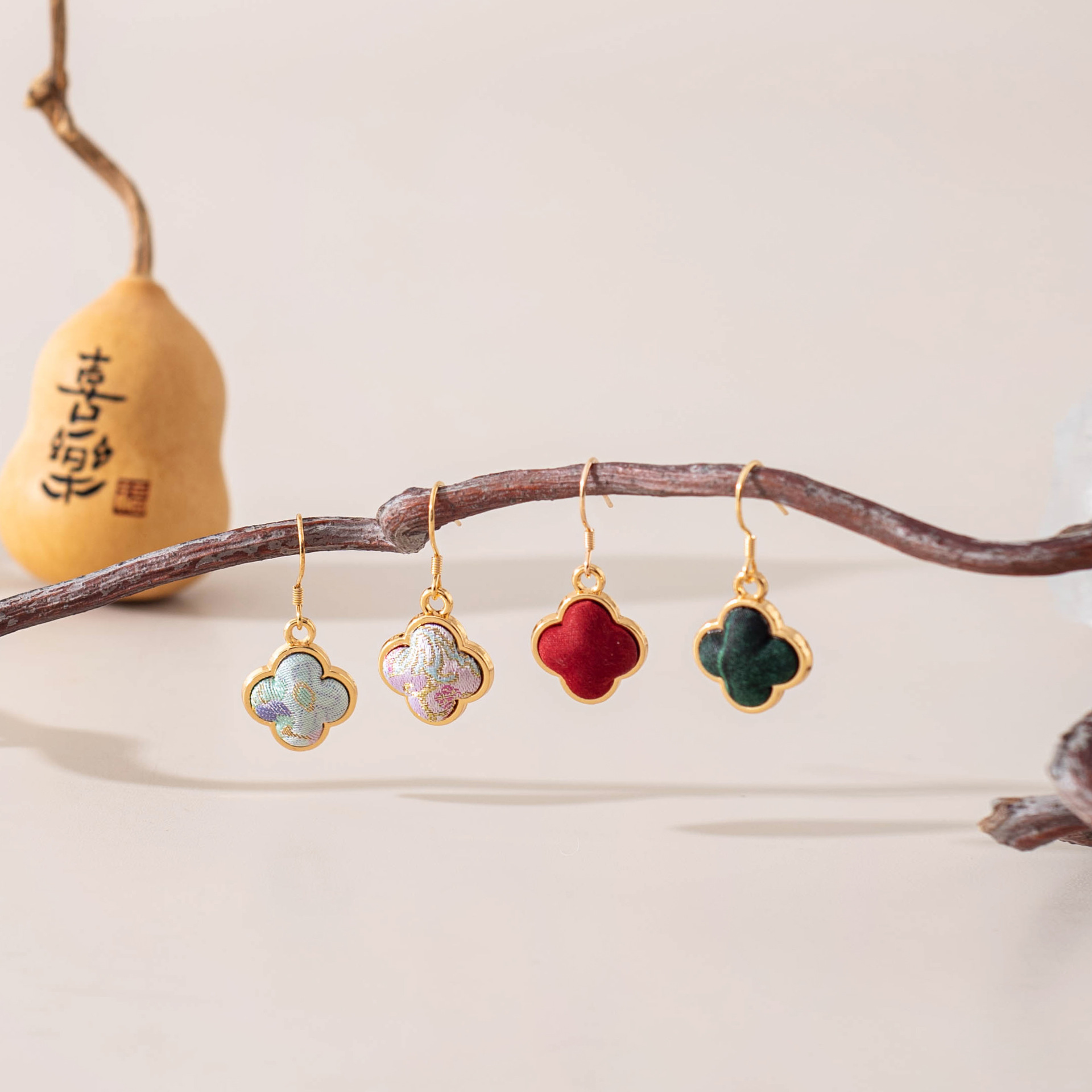 The Song Brocade Handmade Silk Earrings
