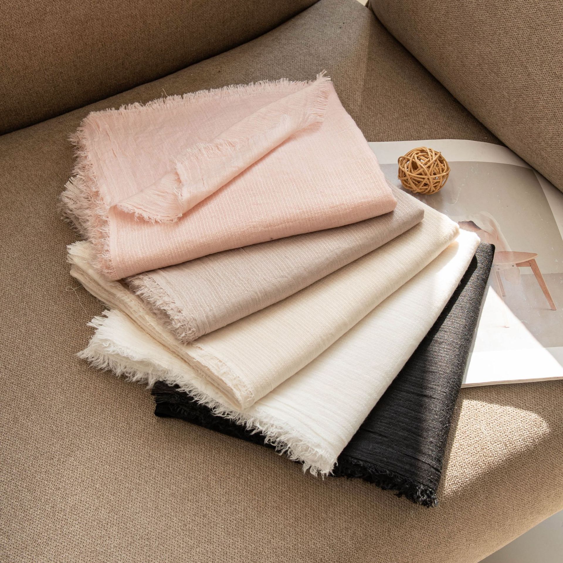The Sheer Solid Summer Outdoor Shawl Scarf - Image 2