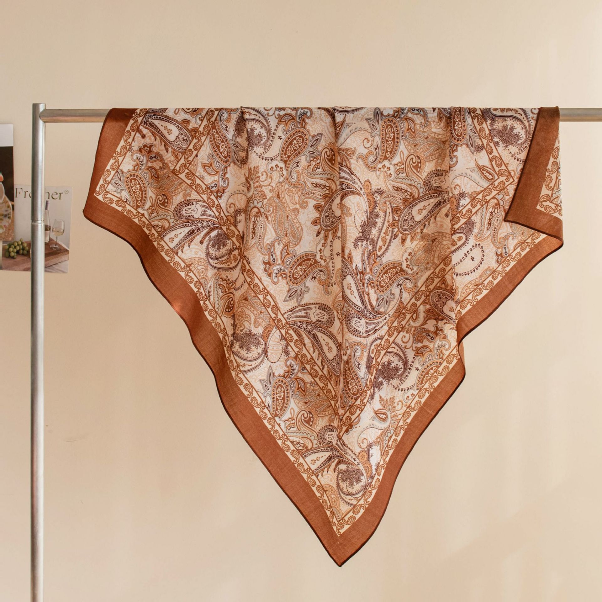 The Vintage Cashmere Print Square Scarf - Image 3