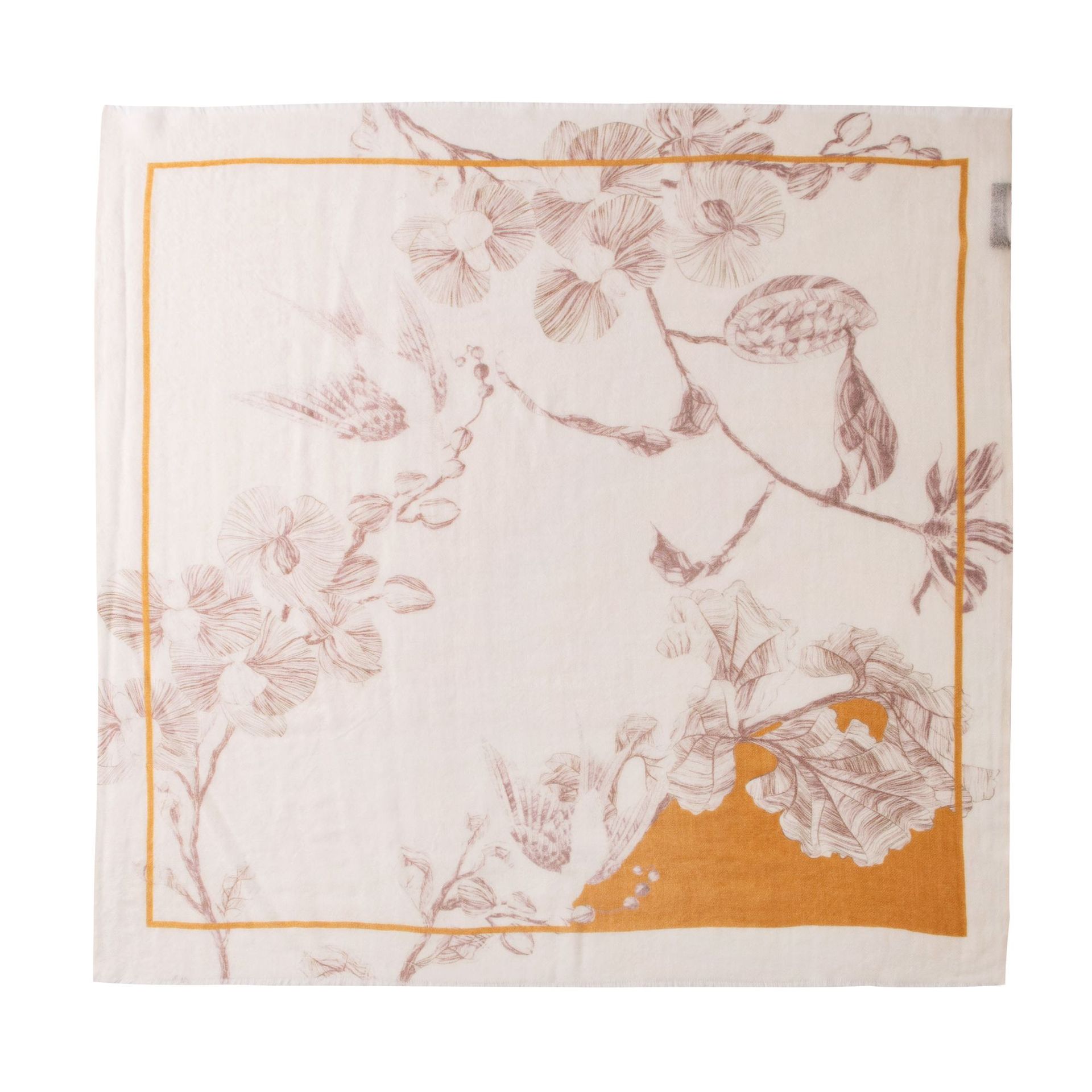 FHY25-7091-1 Beige Floral Branch Pattern