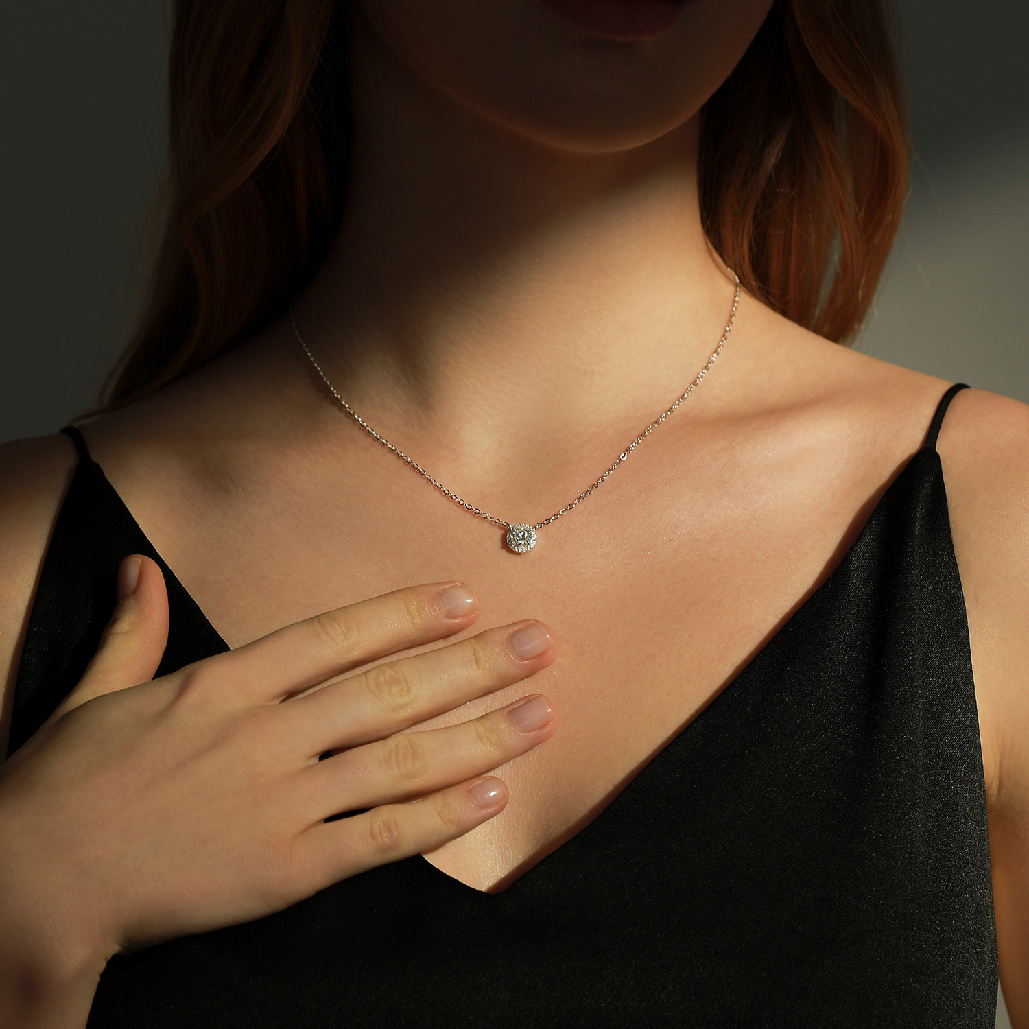 The D Color Moissanite S925 Sterling Silver Necklace - Image 2