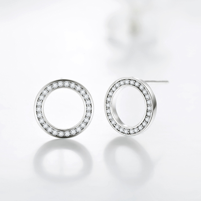 The S925 Sterling Silver Vintage Zirconia Necklace and Earrings Set - Image 4