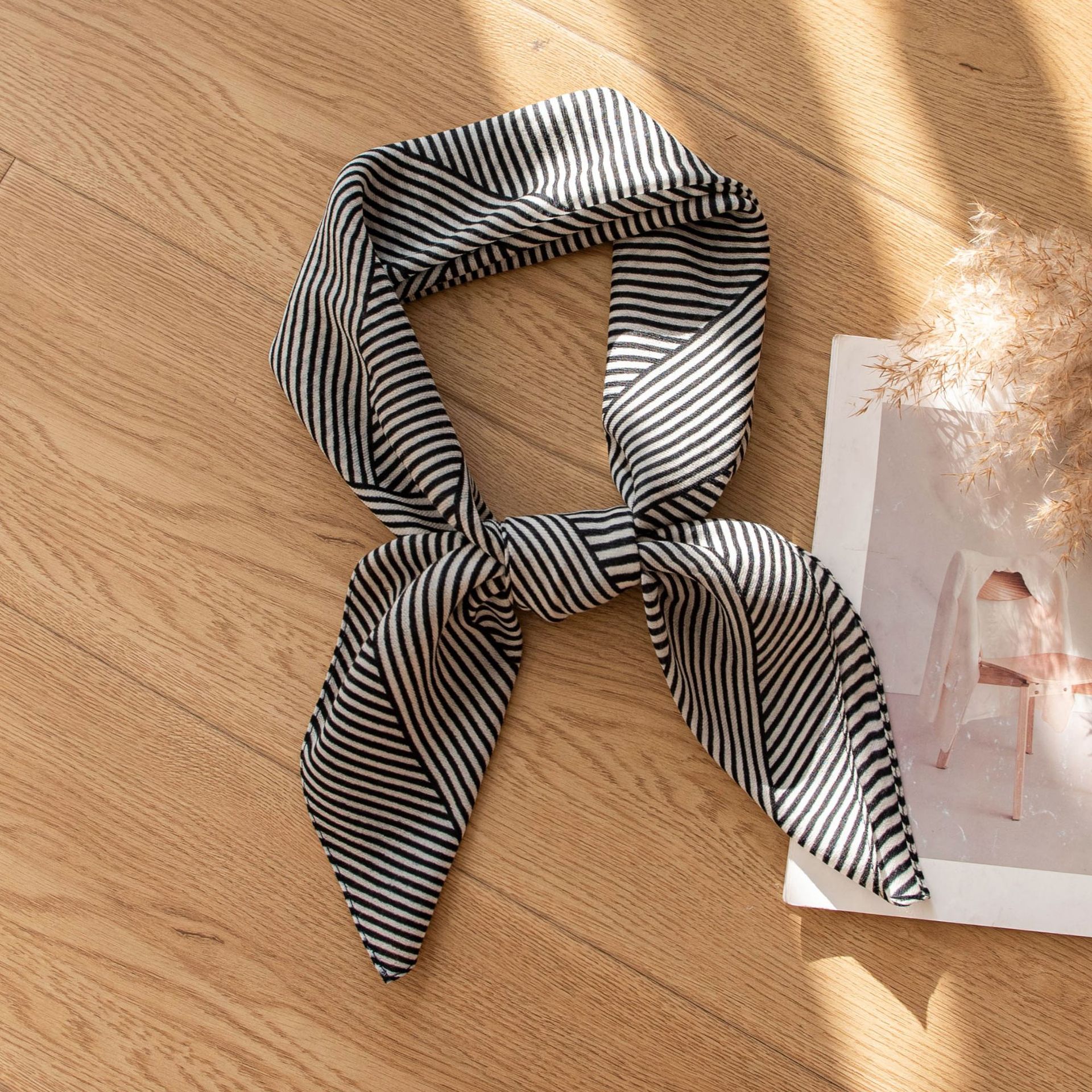 The Striped Water-Soluble Wool Scarf