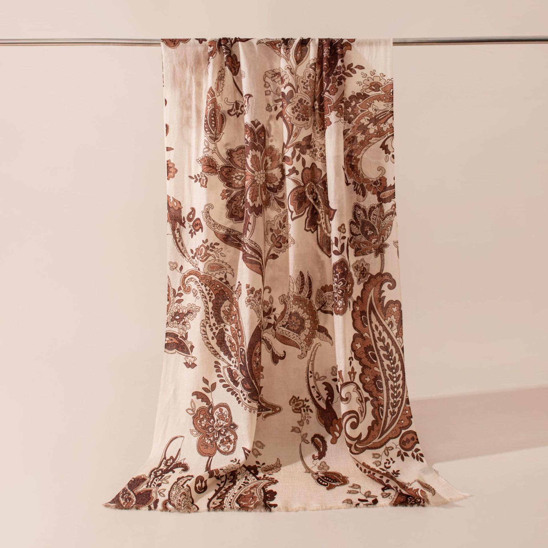 FHYM26-7269-6 Paisley Cashew Flower Brown