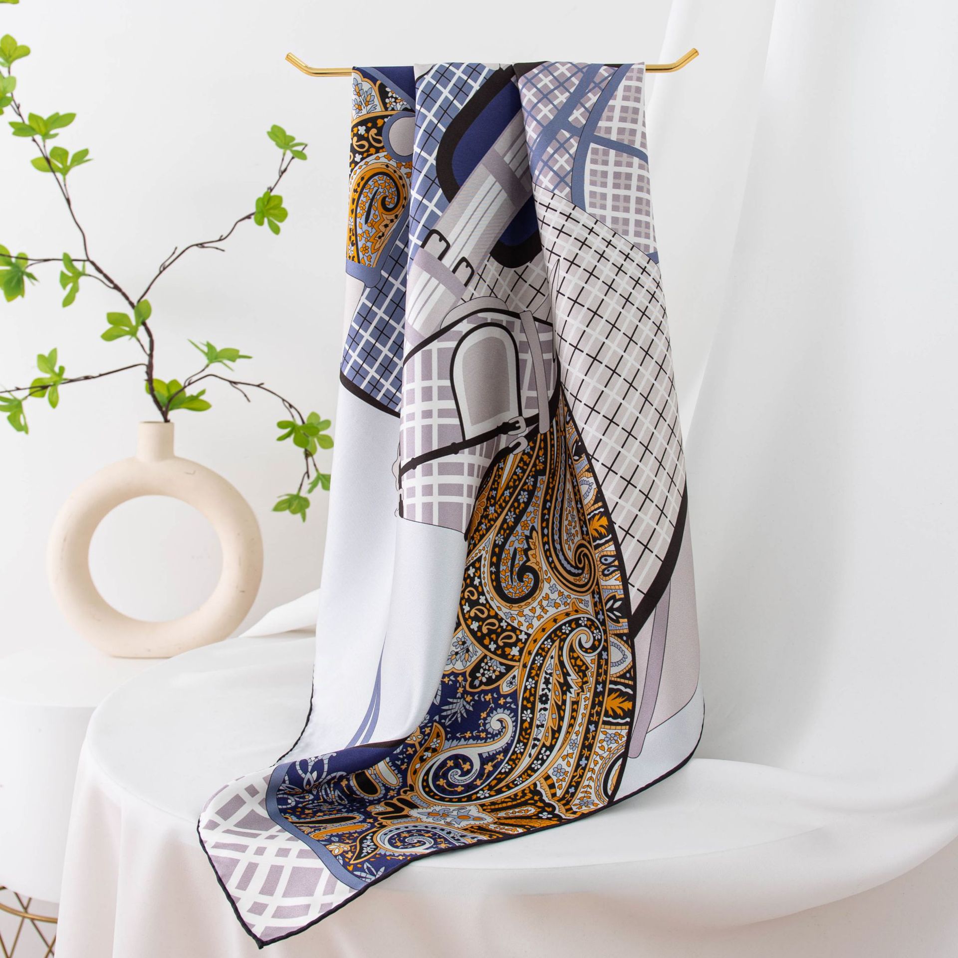 The 16MM Twill Silk Square Scarf 90cm - Image 2