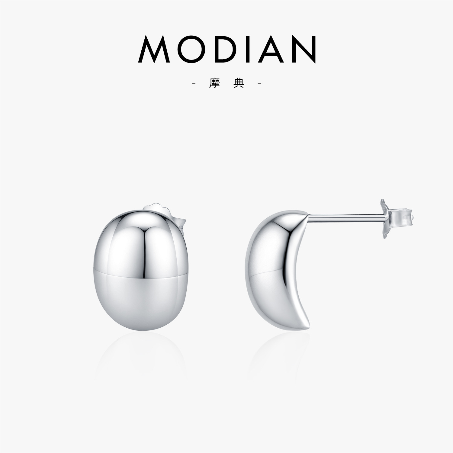 The S925 Silver Irregular Stud Earrings