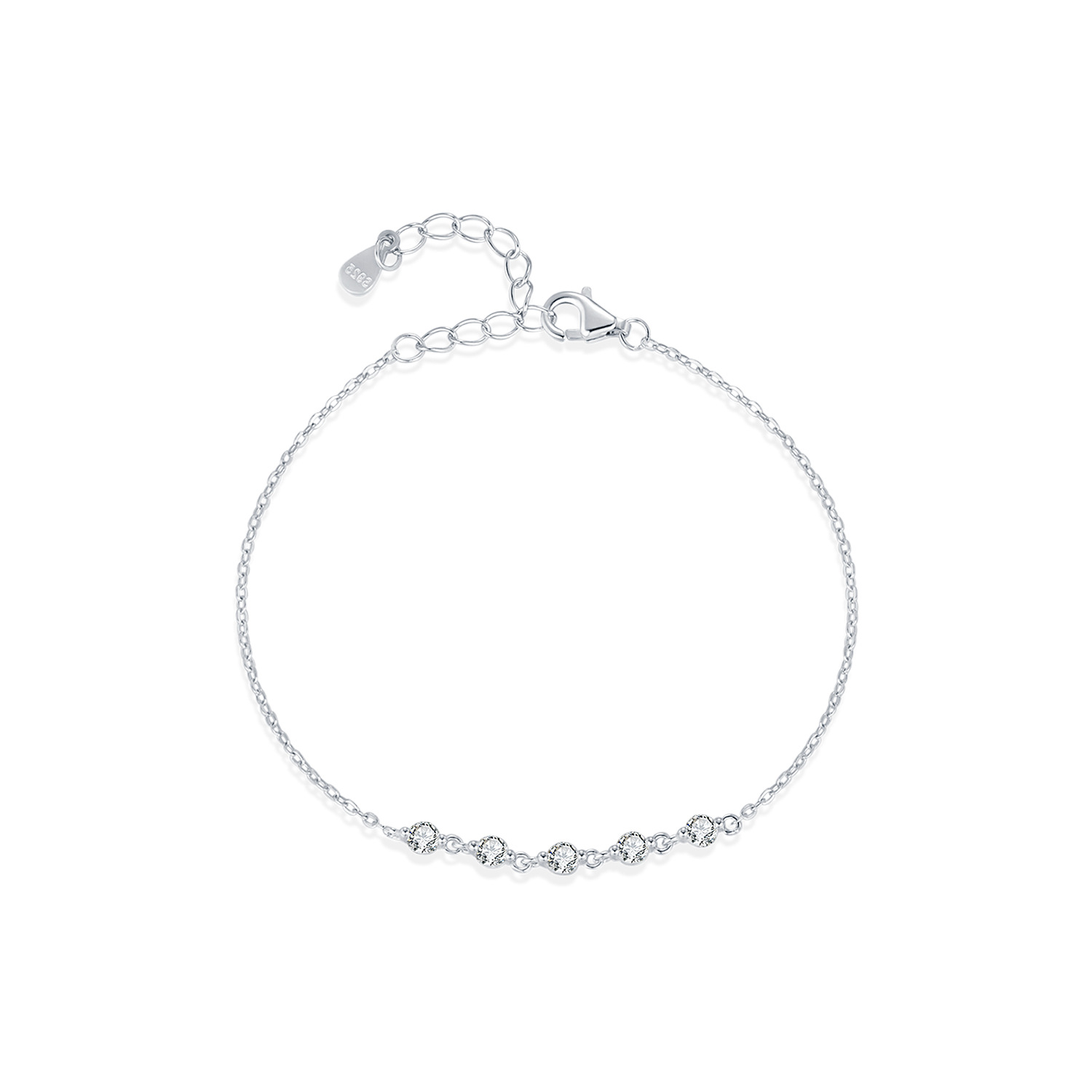 The S925 Sterling Silver Rhinestone Bracelet - Image 5