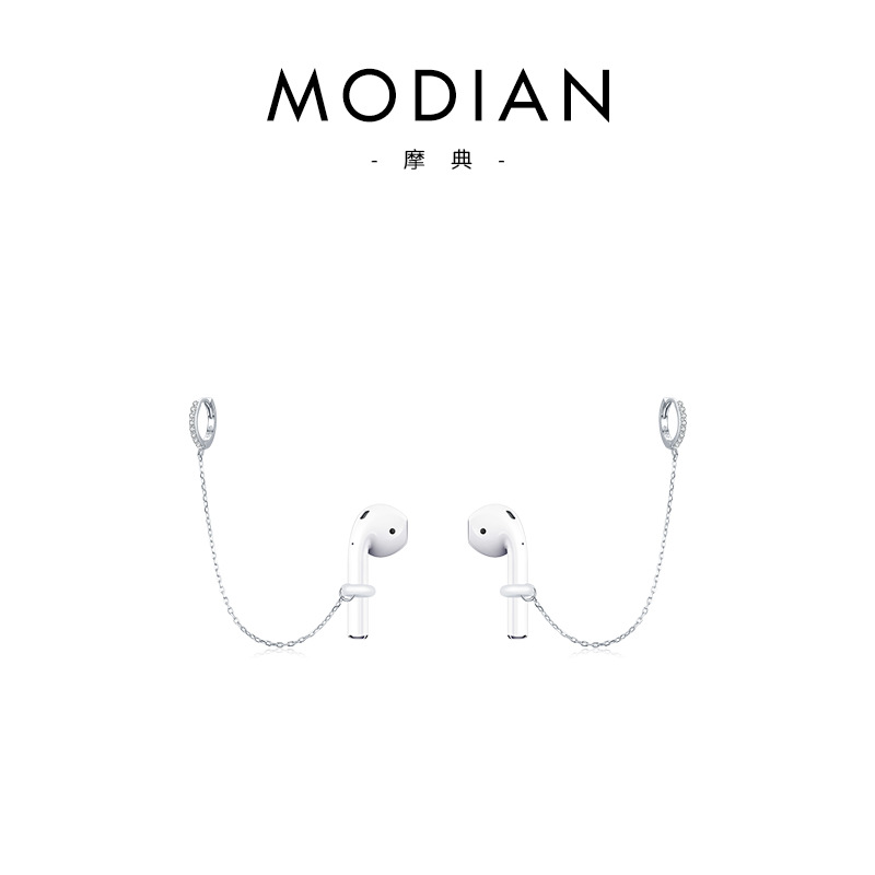 The S925 Sterling Silver Ear Cuff with AirPods Design - Image 5