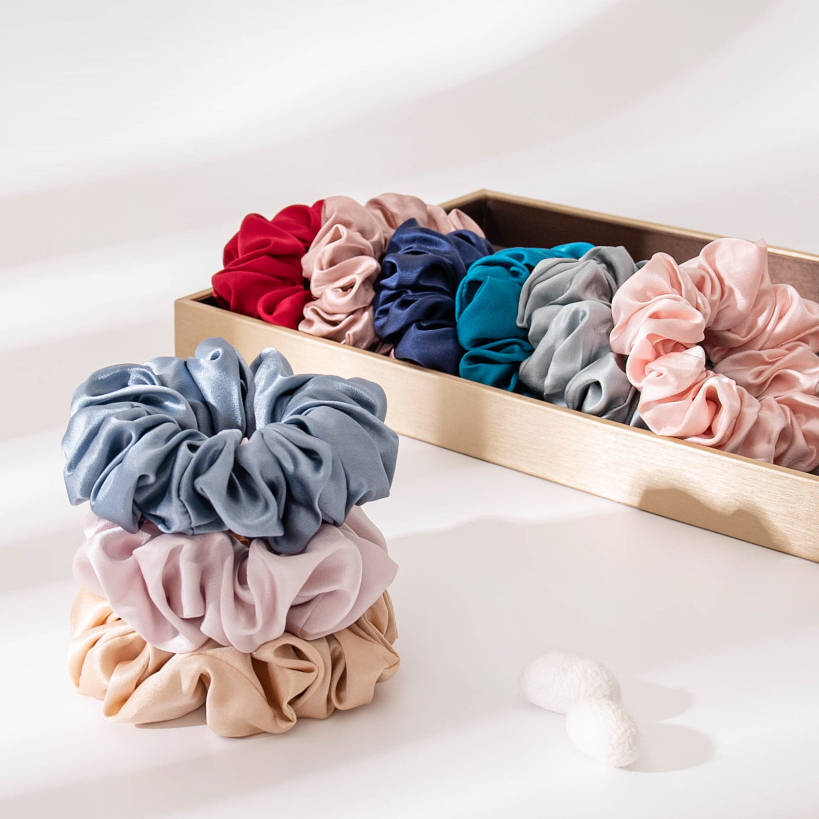 The Large Mulberry Silk Satin Scrunchie