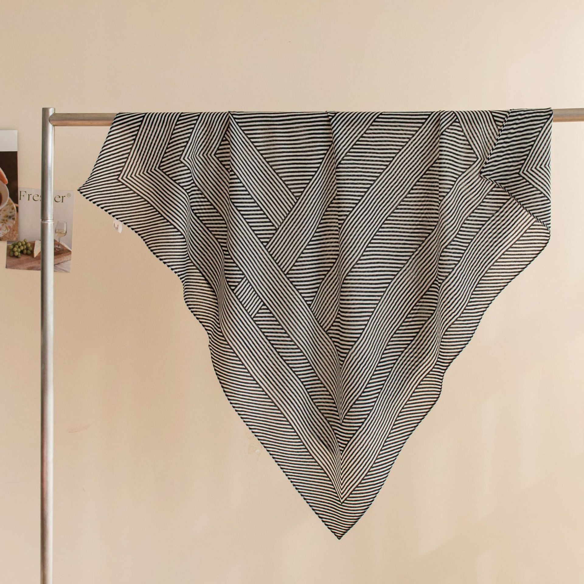 The Striped Water-Soluble Wool Scarf - Image 3