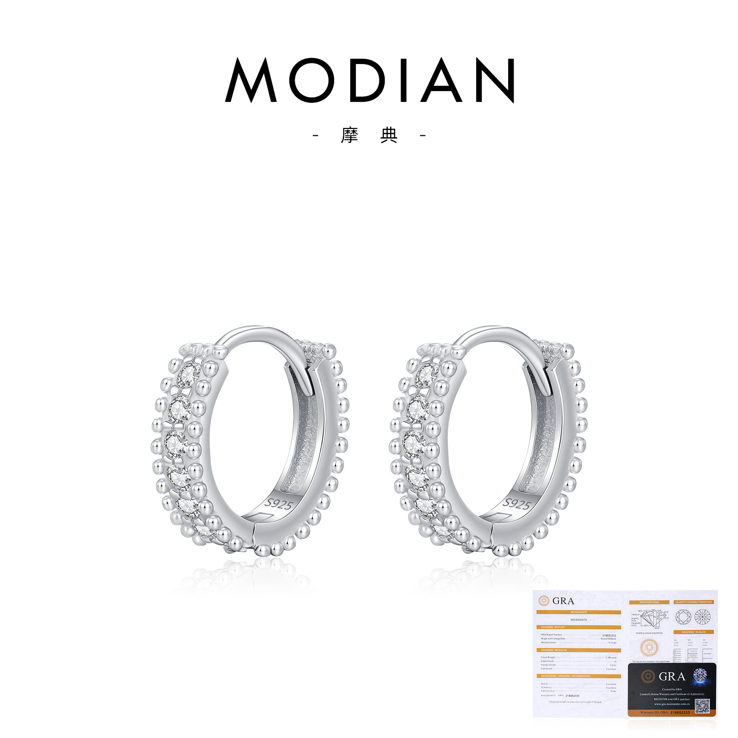23.8 points, 14 moissanite stones