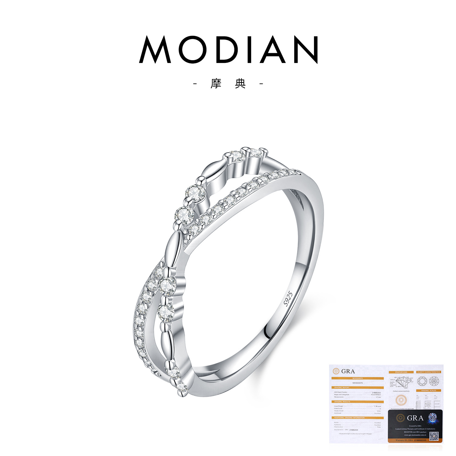 22 points, 28 moissanite stones