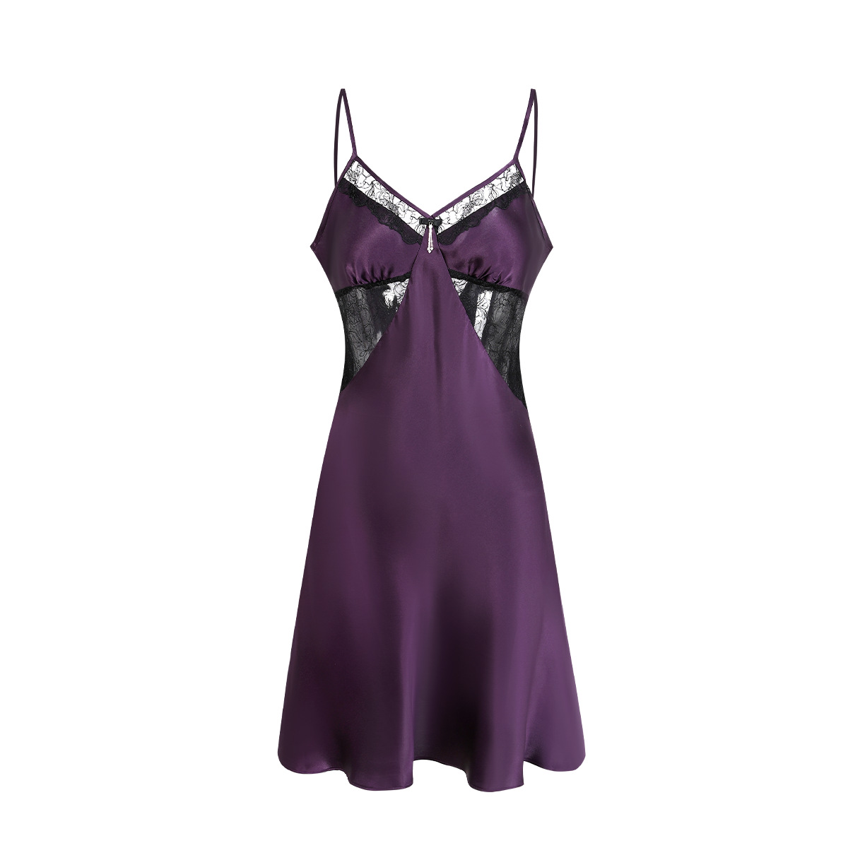 The 100% Mulberry Silk Short Camisole Nightgown - Image 5