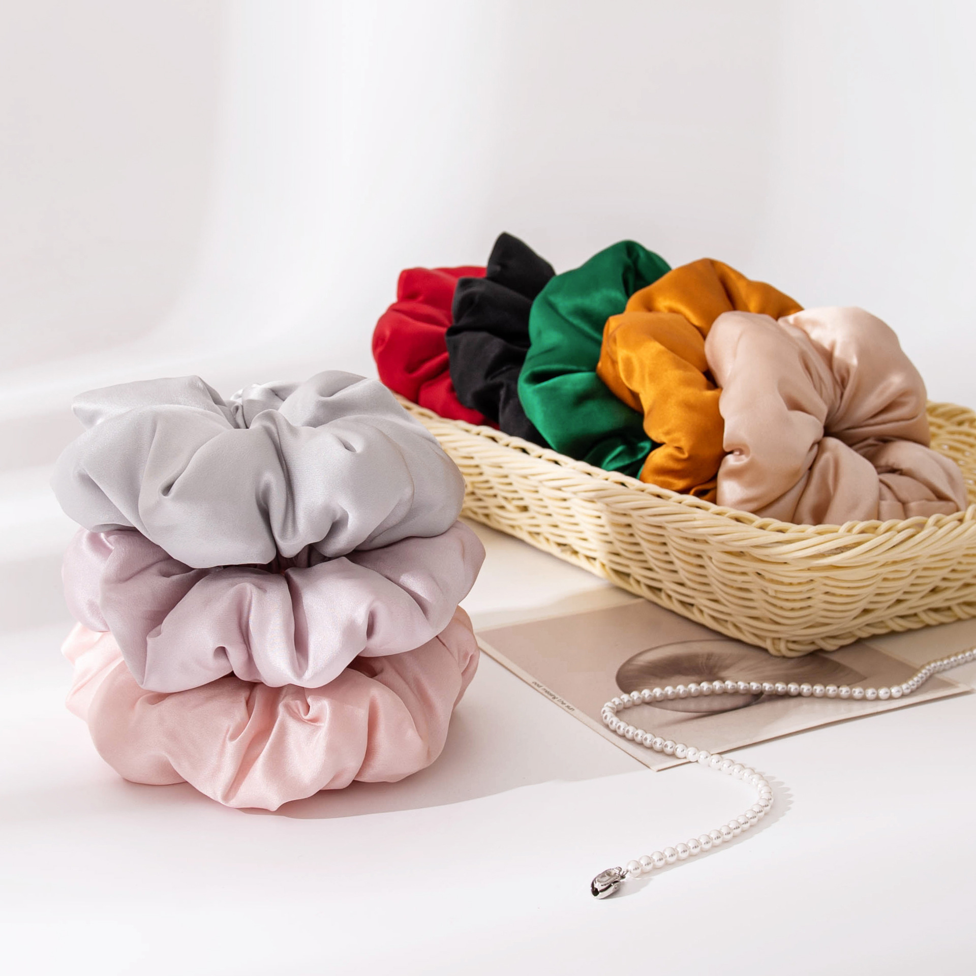 The Mulberry Silk Satin Scrunchie Hair Tie