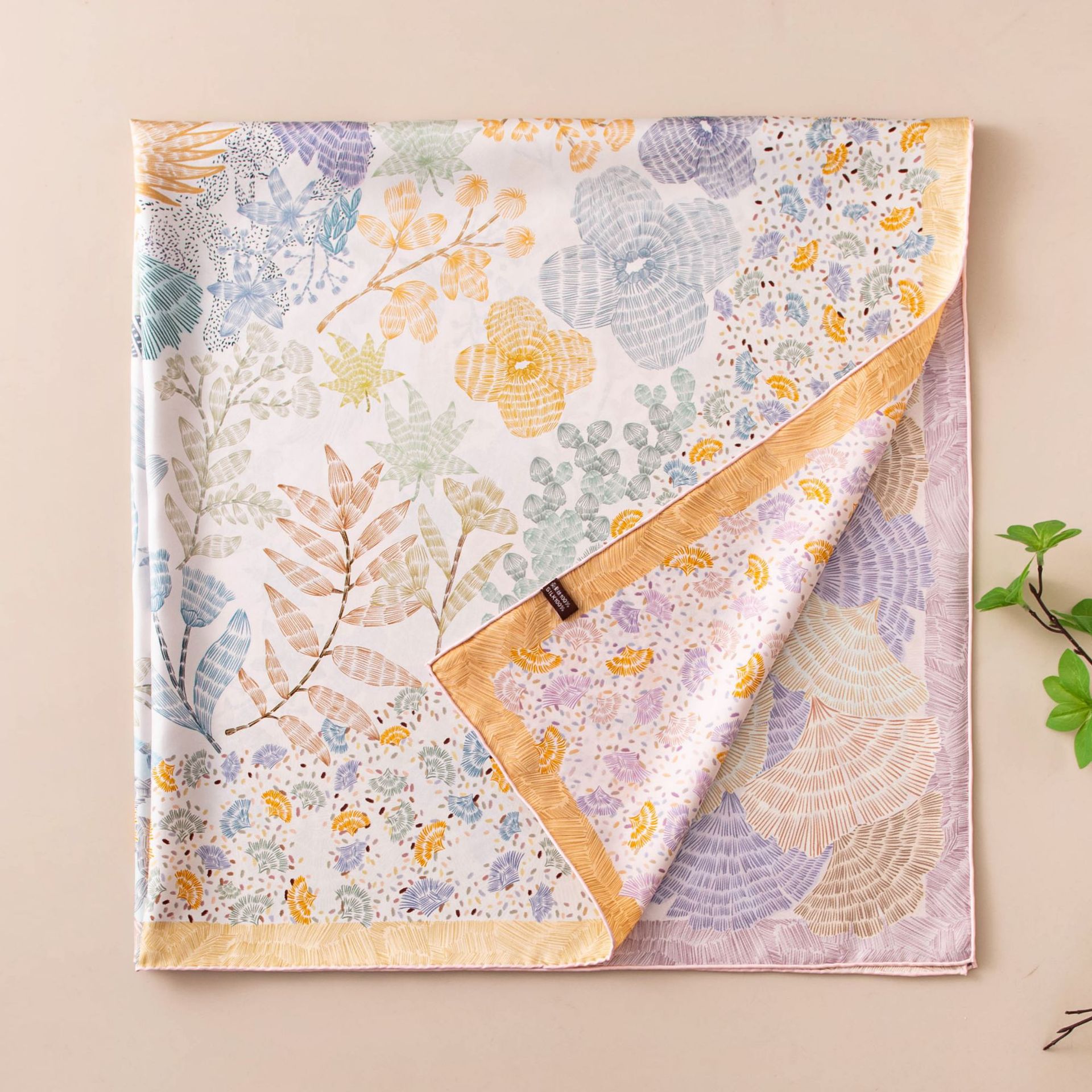 -2 Hand Roll - Botanical Blue