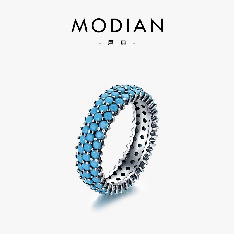 The S925 Sterling Silver Turquoise Ring