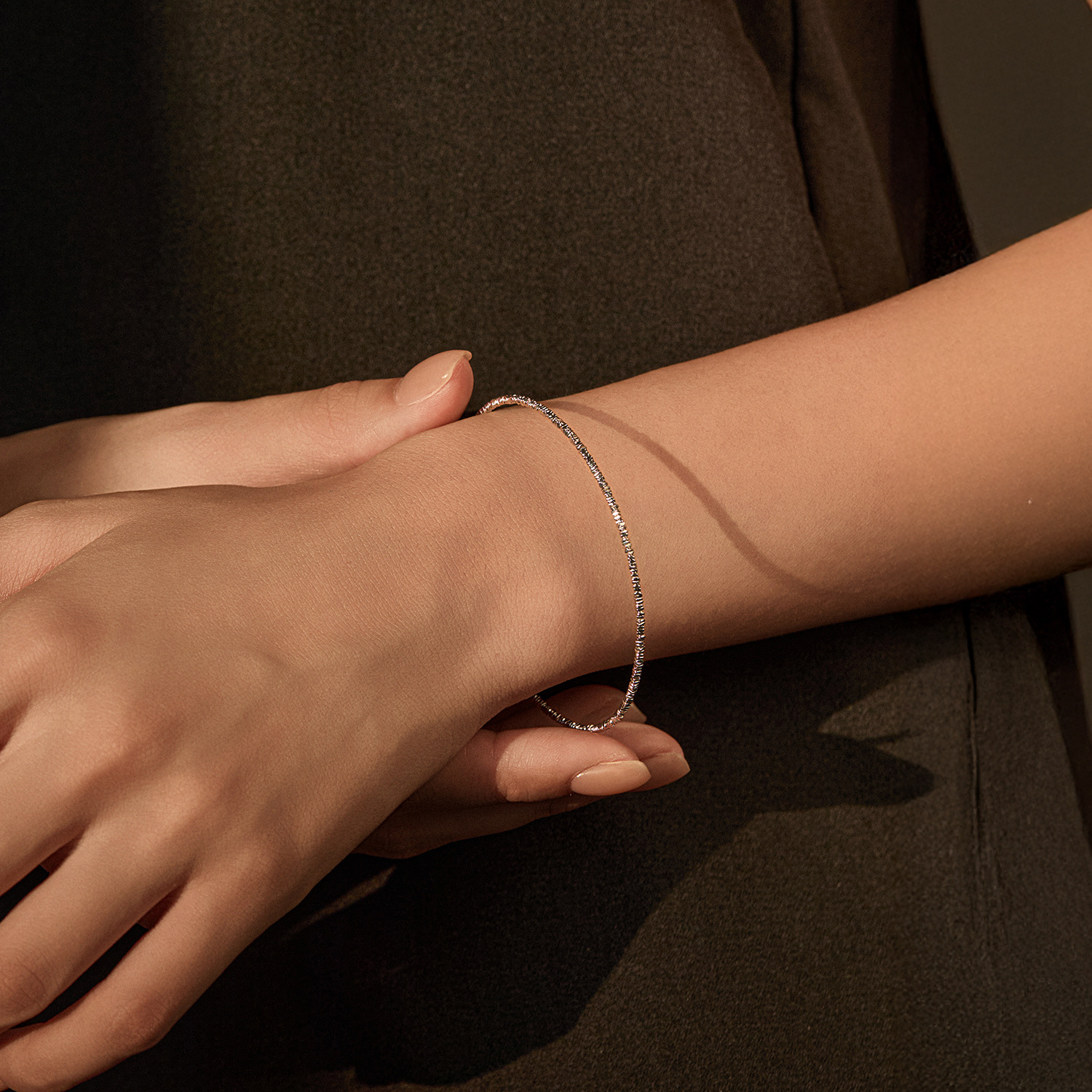 The Sterling Silver Boho Minimalist Bracelet - Image 2