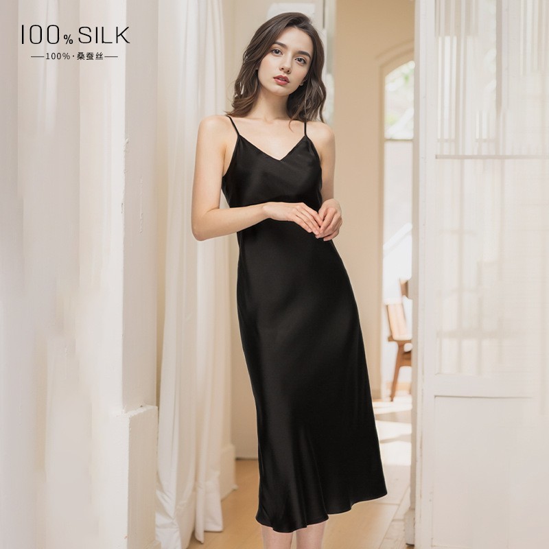 The 100% Mulberry Silk Long Nightgown - Image 3
