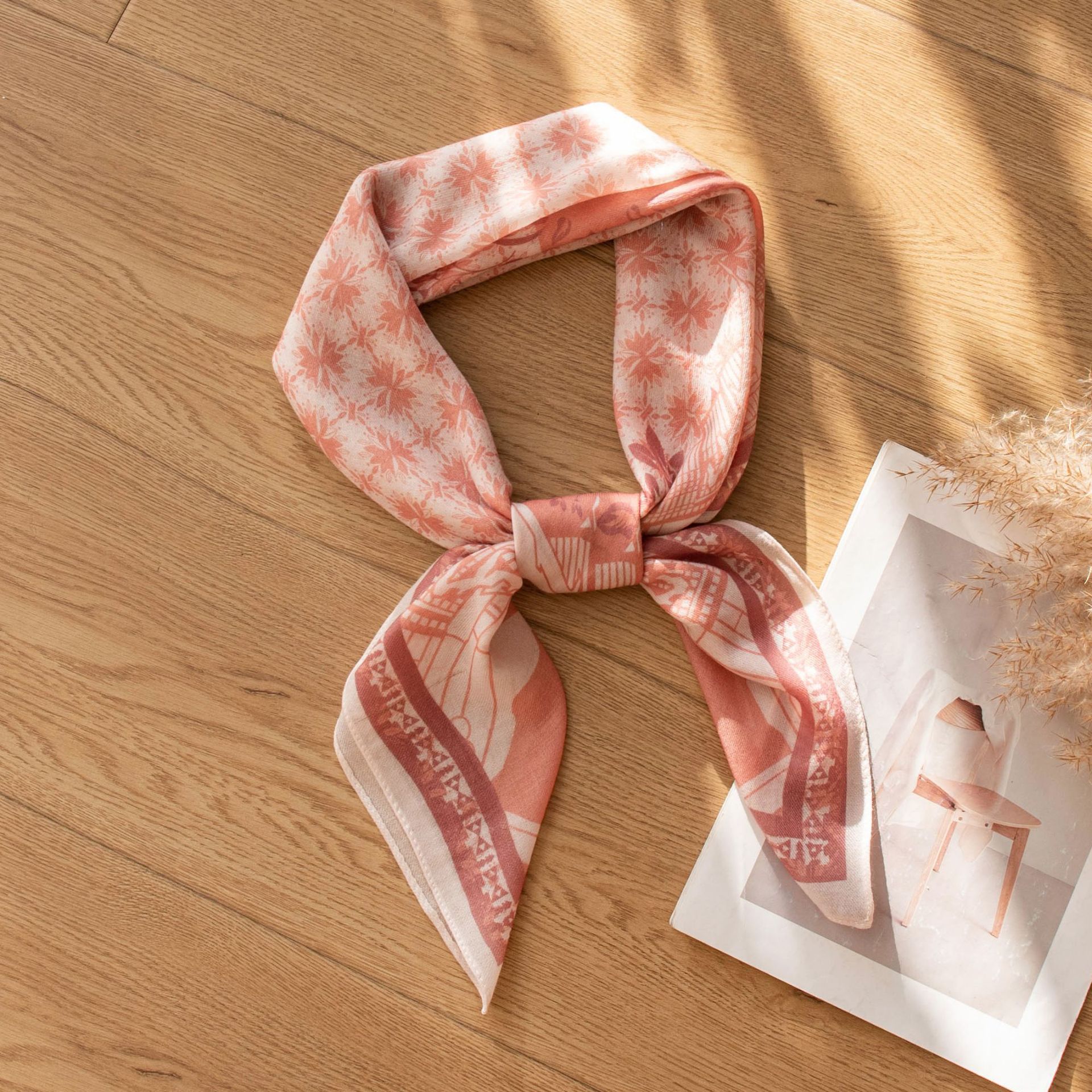 The Lightweight Wool Scarf in Orange