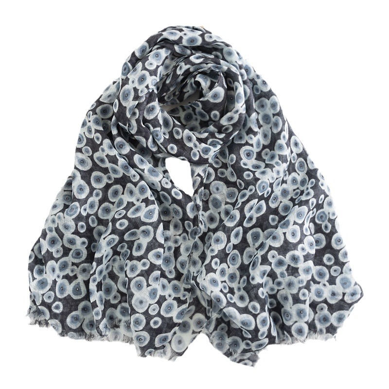 The 100% Linen Polka Dot Scarf - Image 5