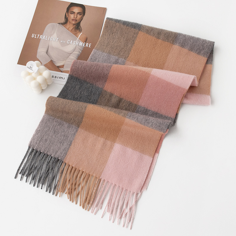FHY24-7011-2 Pink Square Plaid