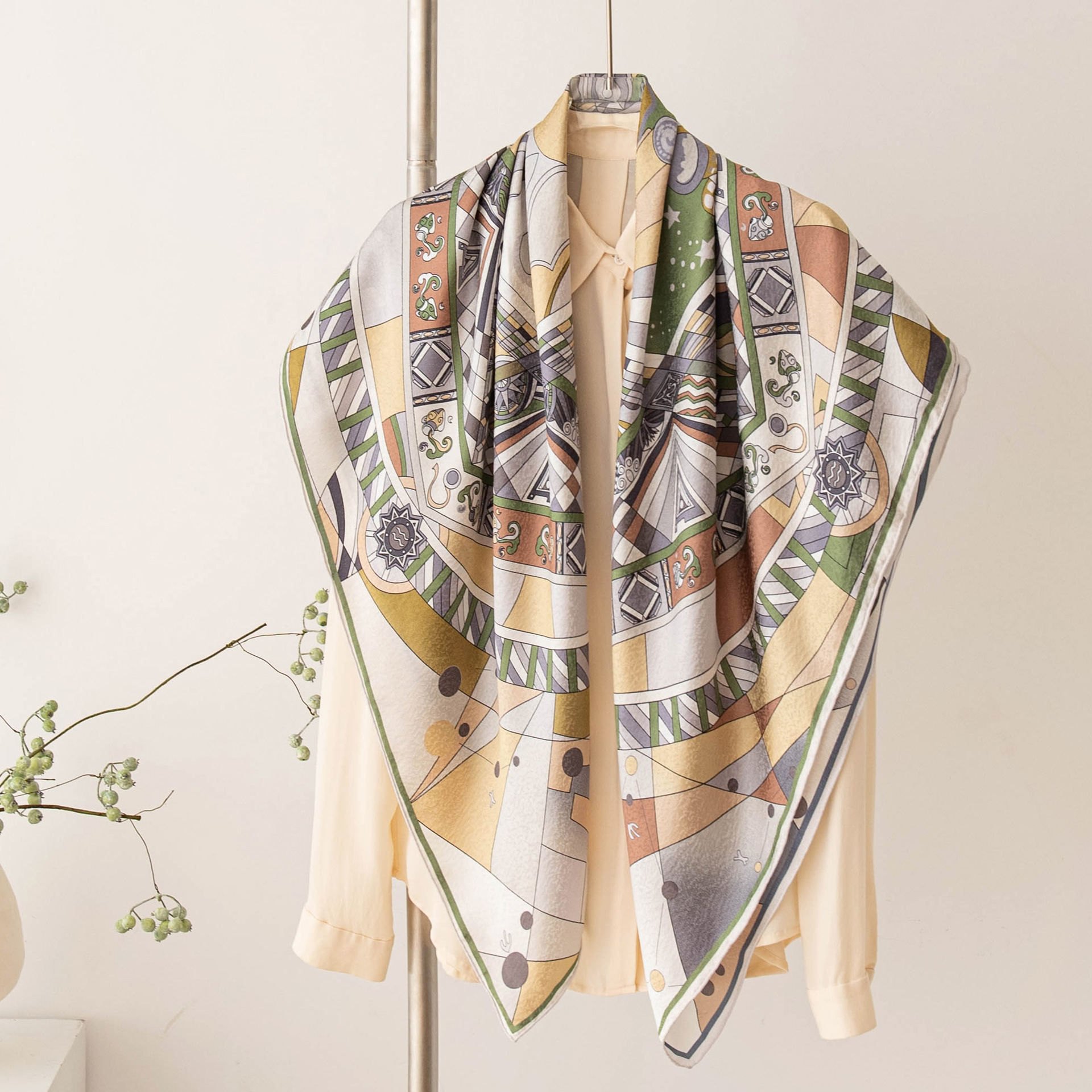 The Thin Mulberry Silk Sun Protection Shawl