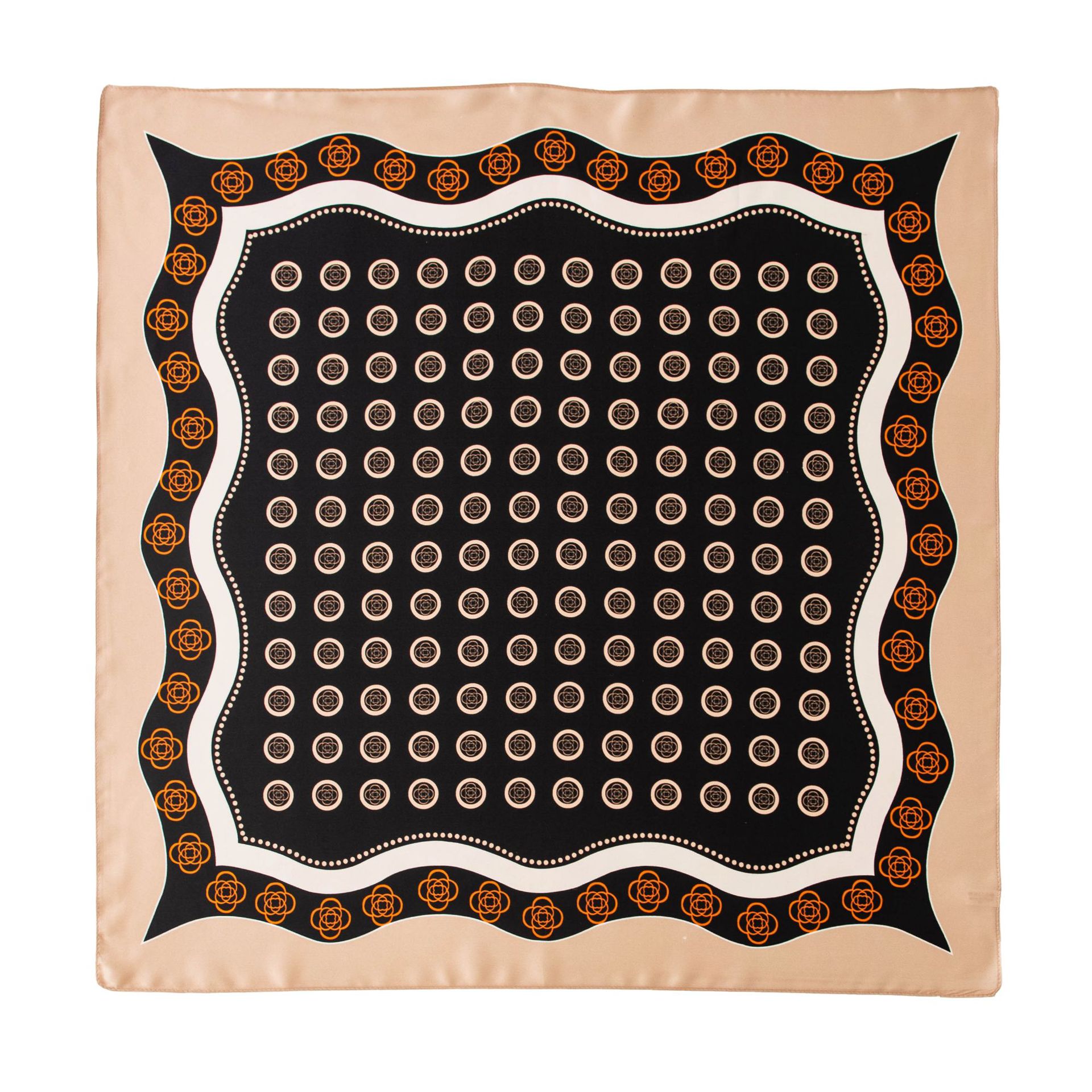 FHZ25-9556-1 Khaki Black Polka Dots