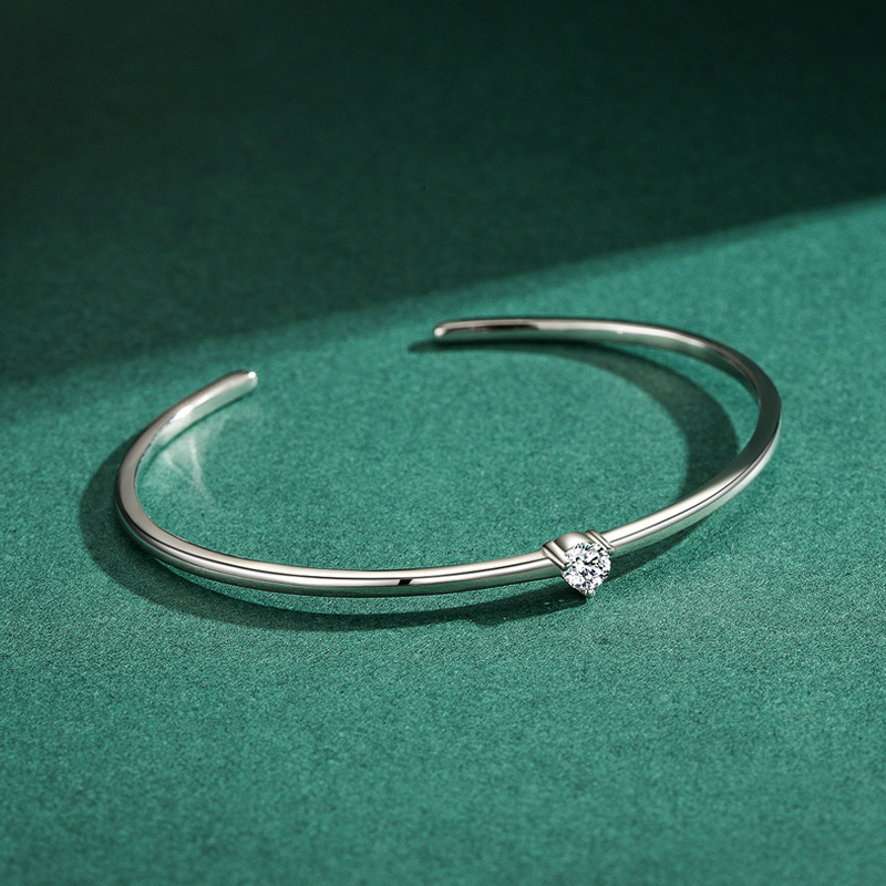 The Adjustable Diamond Sterling Silver Bracelet - Image 4