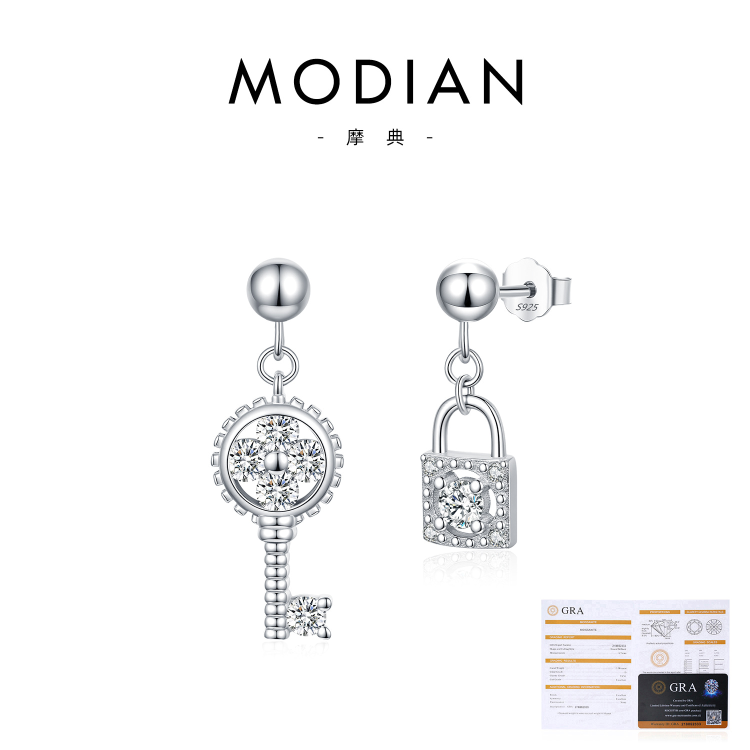 44 points, 10 moissanite stones