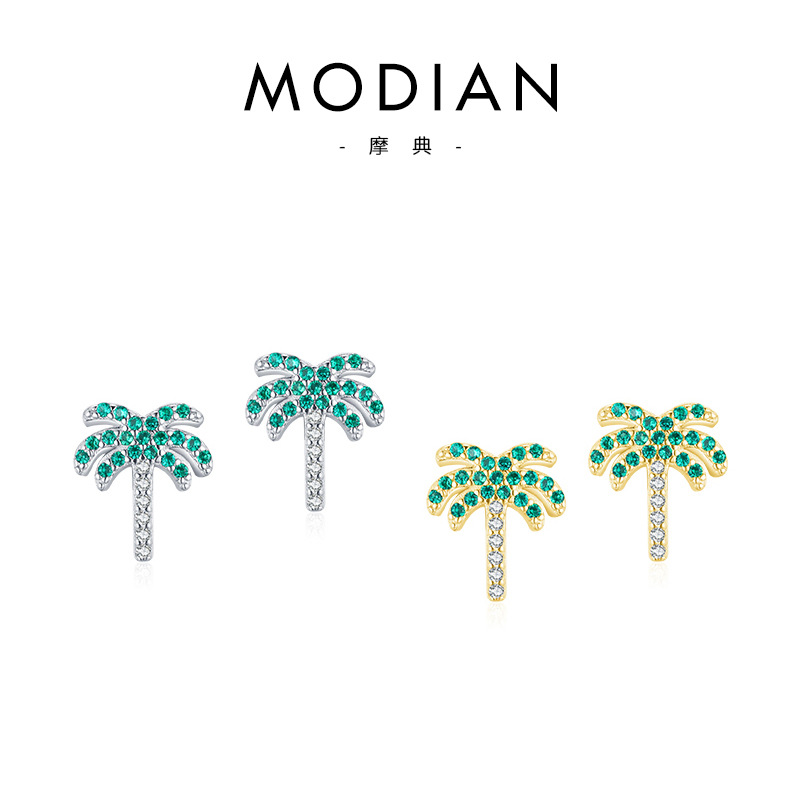 The S925 Sterling Silver Coconut Tree Earrings - Image 5