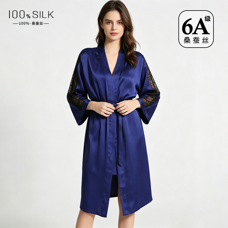 The 100% Mulberry Silk Robe - Image 4