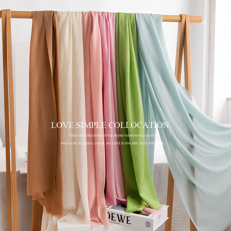The Solid Wool Scarf and Shawl