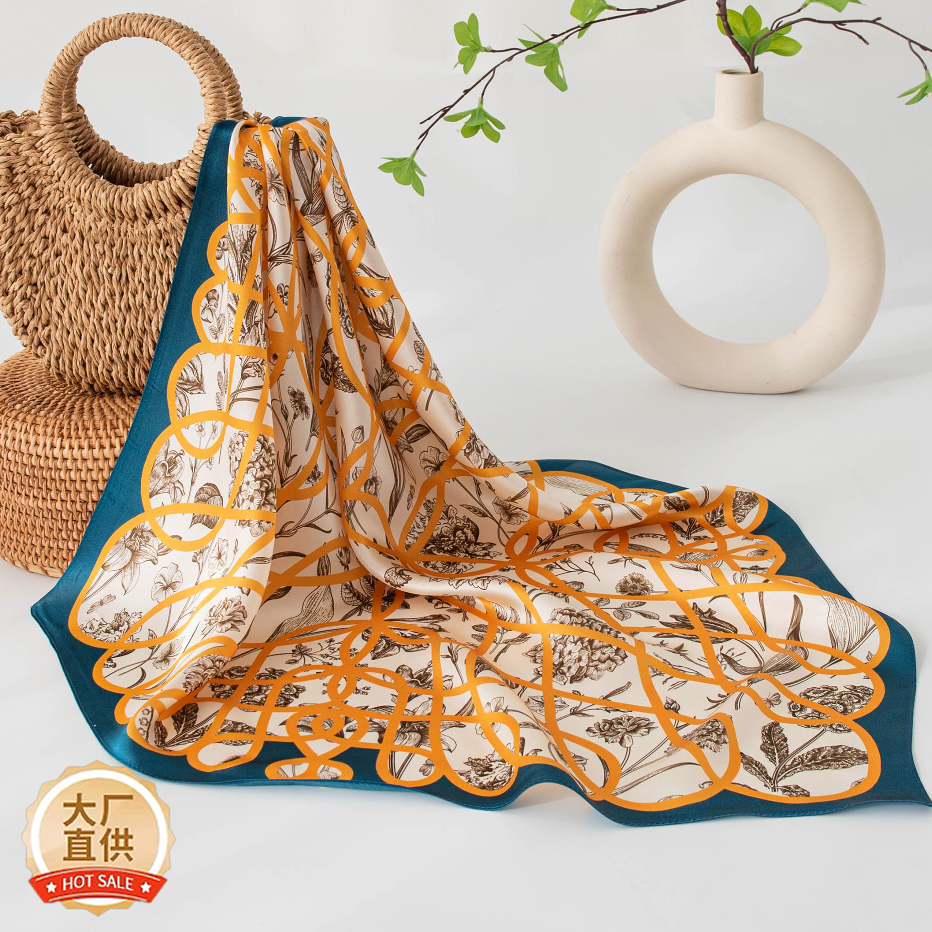 The Mulberry Silk Square Scarf