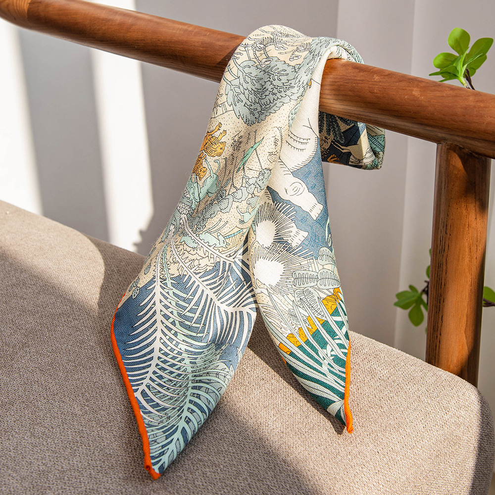 The Reversible Jungle Animal Silk Wrap - Image 2