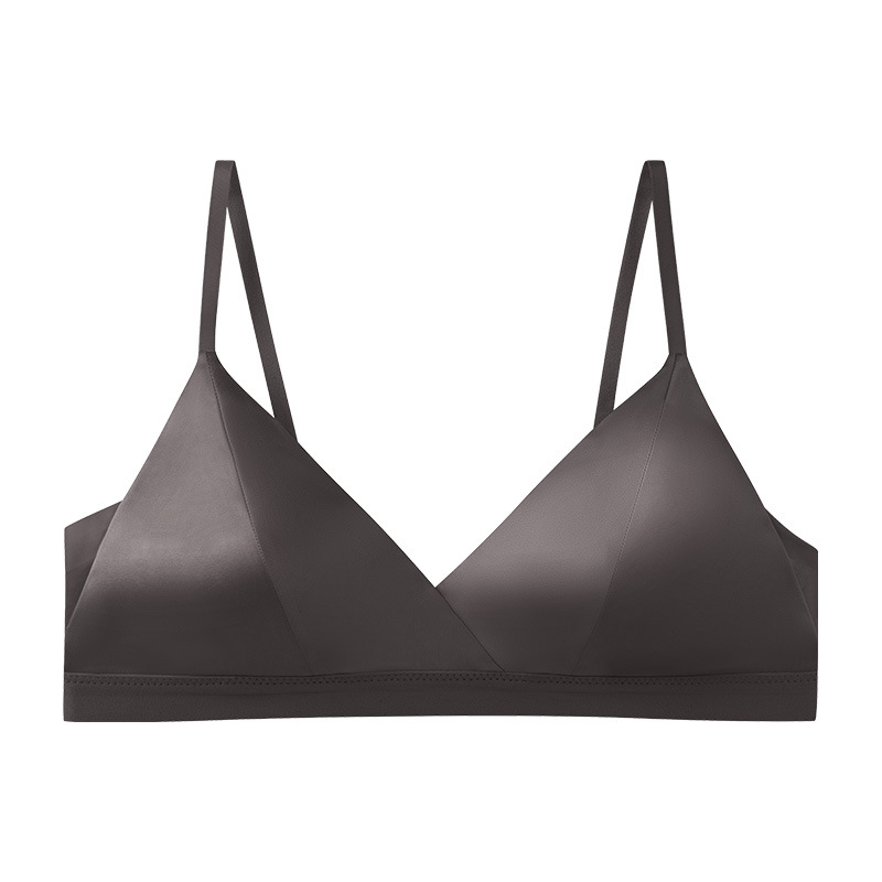 The Wire-Free Mulberry Silk V-Neck Triangle Bra - Image 5