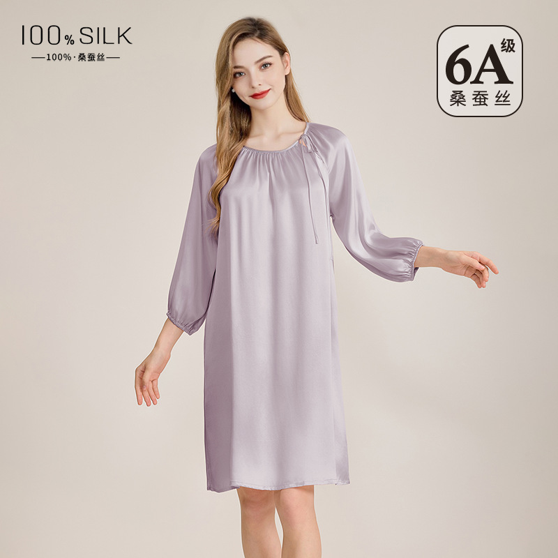 The 100% Mulberry Silk Babydoll Nightgown