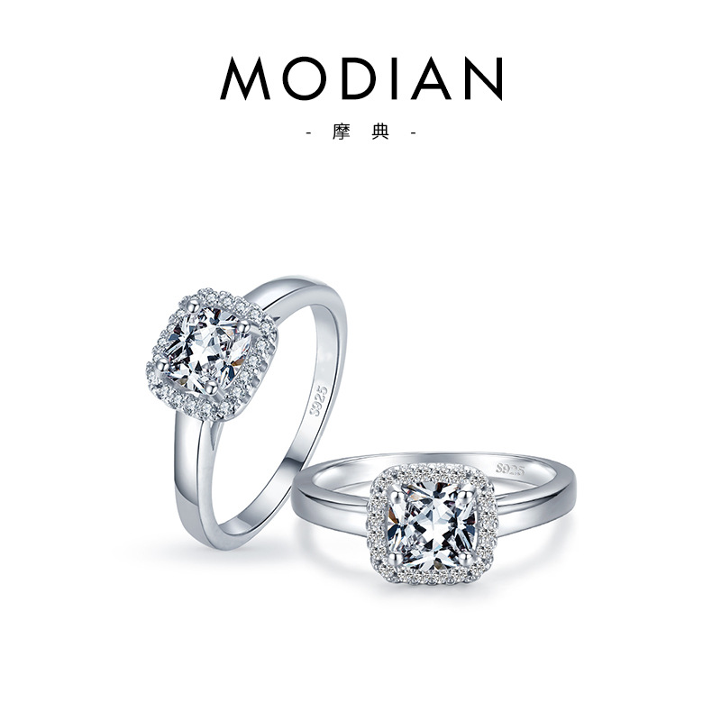 The S925 Sterling Silver Hand-Set Zircon Ring - Image 5