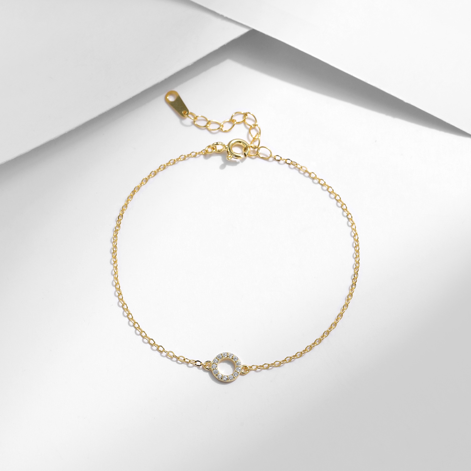 The S925 Sterling Silver Mini Circle Bracelet - Image 4