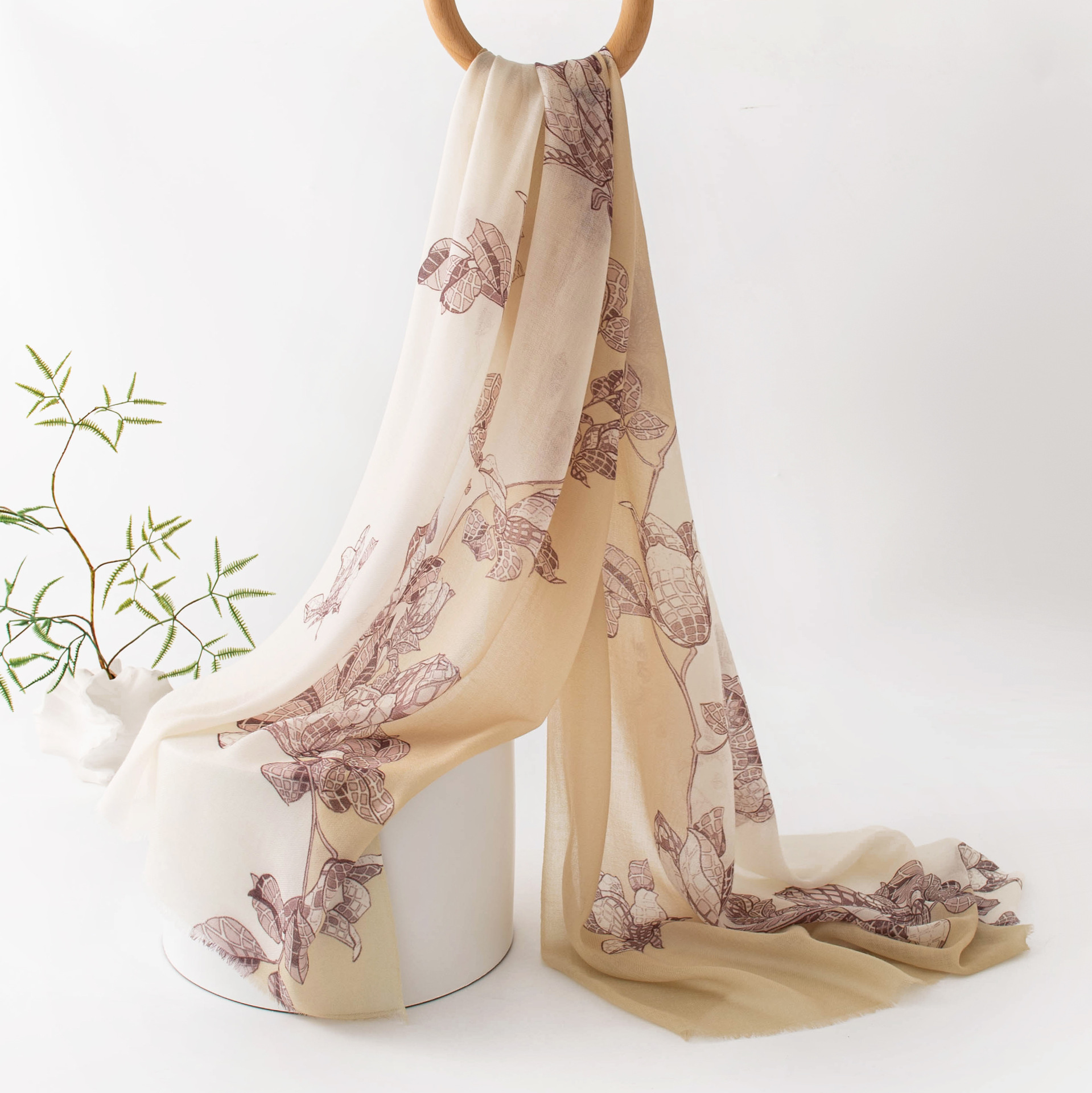 The Genuine Cashmere Printed Winter Shawl