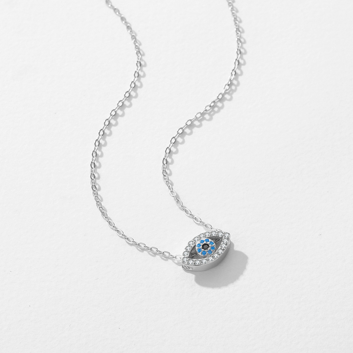 The S925 Sterling Silver Evil Eye Vintage Necklace - Image 4