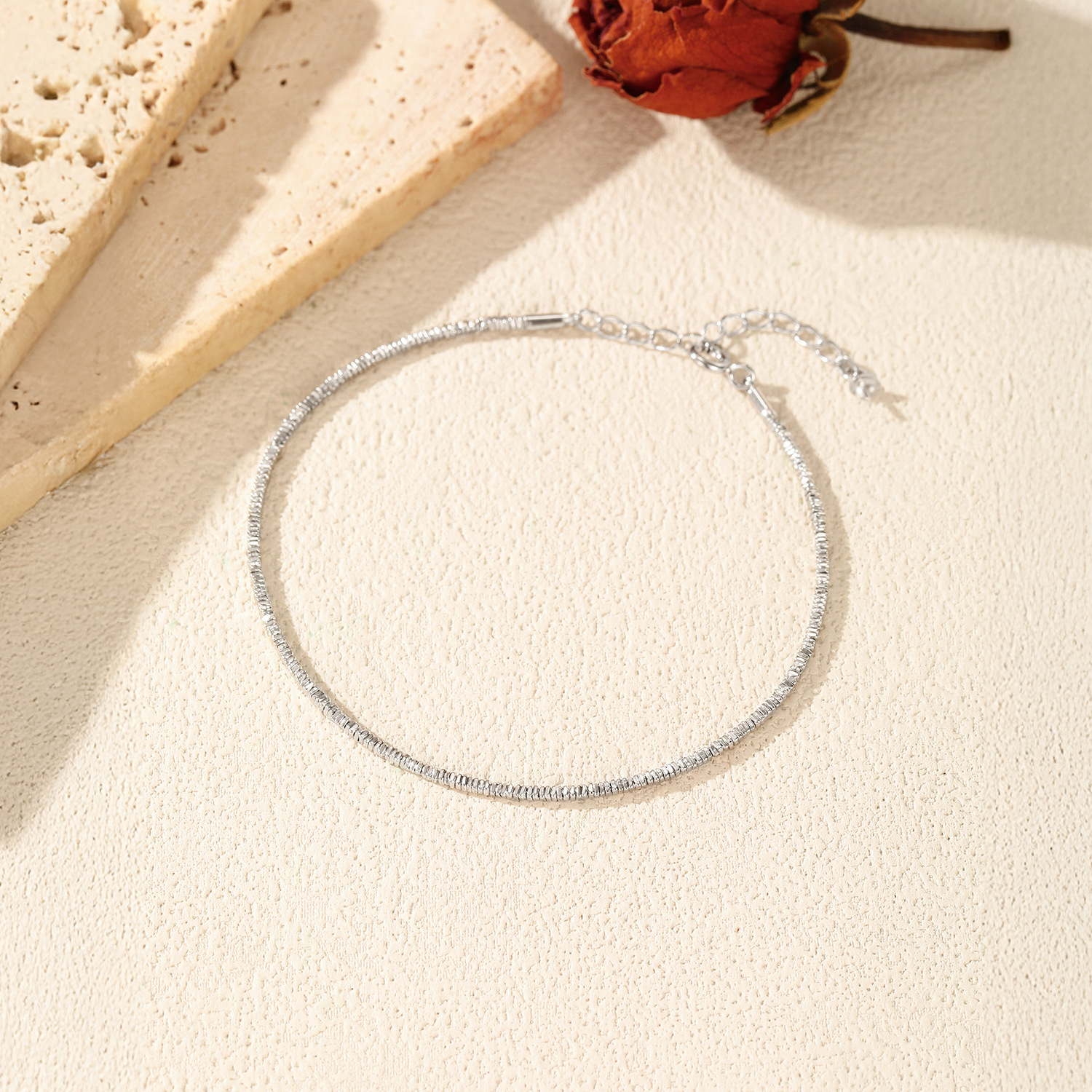 The Sterling Silver Boho Minimalist Bracelet - Image 3