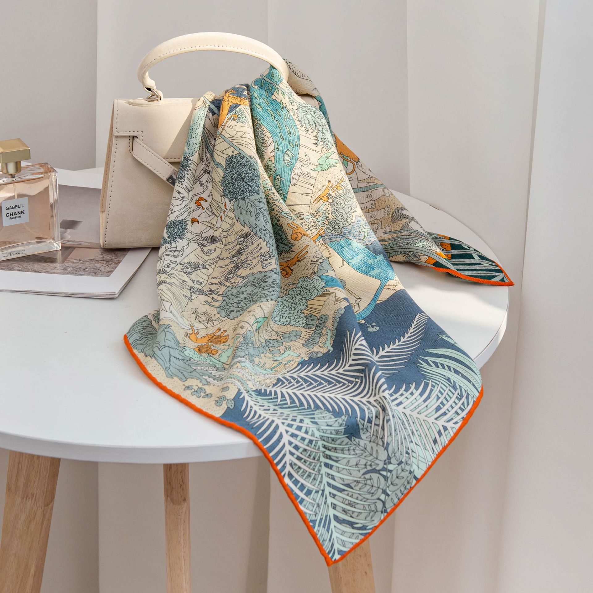 The Reversible Jungle Animal Silk Wrap