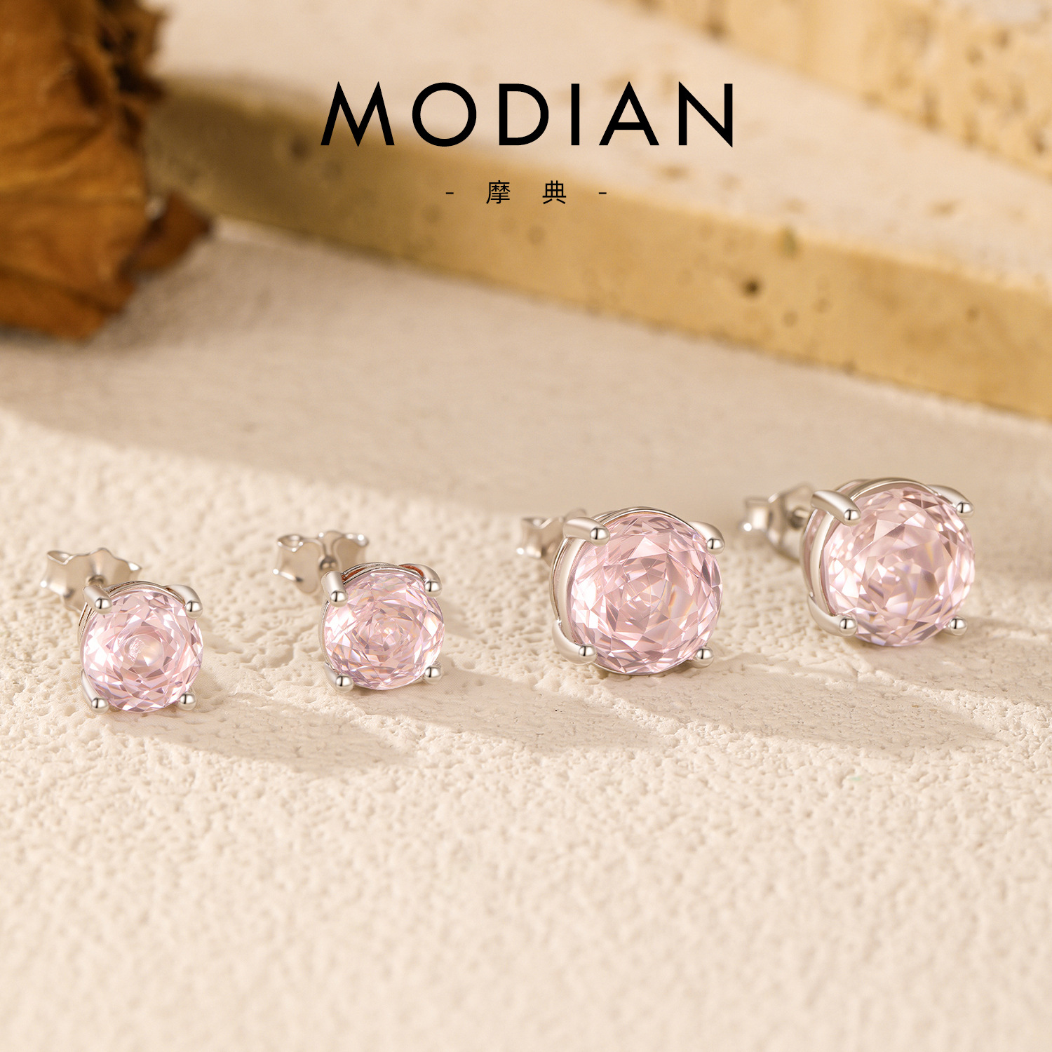The S925 Sterling Silver Rose Cut Simulated Diamond Earrings